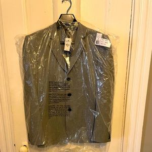 Express Gray Luxe Houndstooth mens Suit Jacket